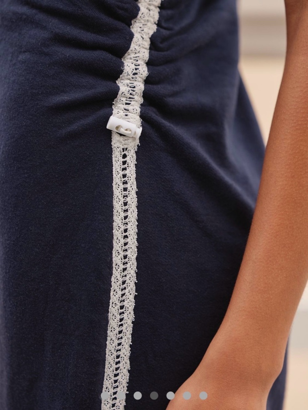 Anthropologie Daily Practice Sports Start Sleeveless Midi Dress nautical summer - Picture 6 of 14